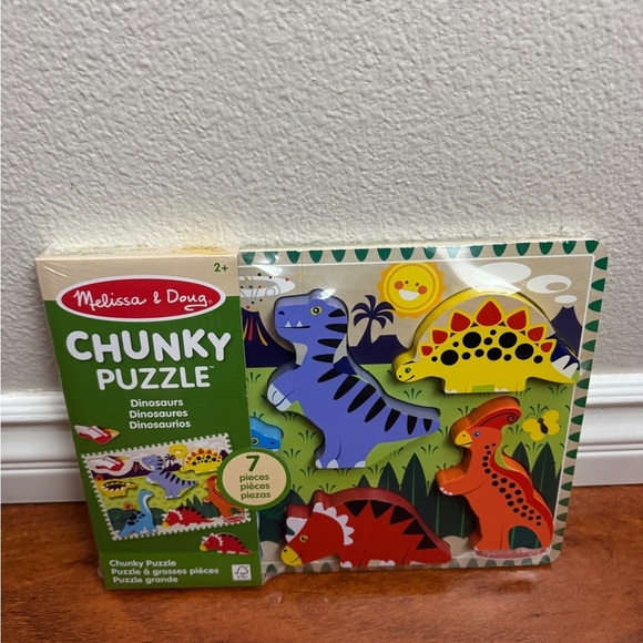 Other - Melissa & Doug Dinosaur Wooden Chunky Puzzle